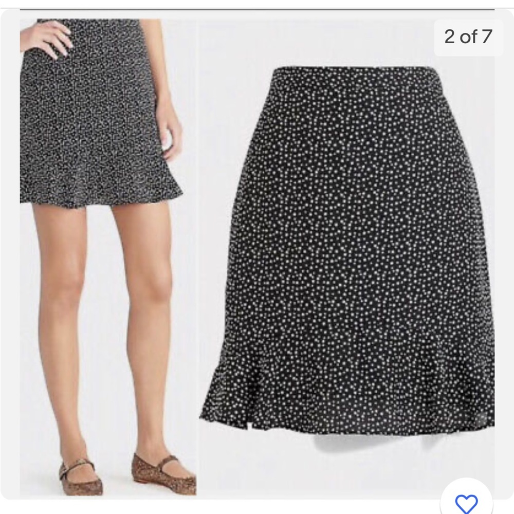 J. Crew Pencil Ruffle Skirt